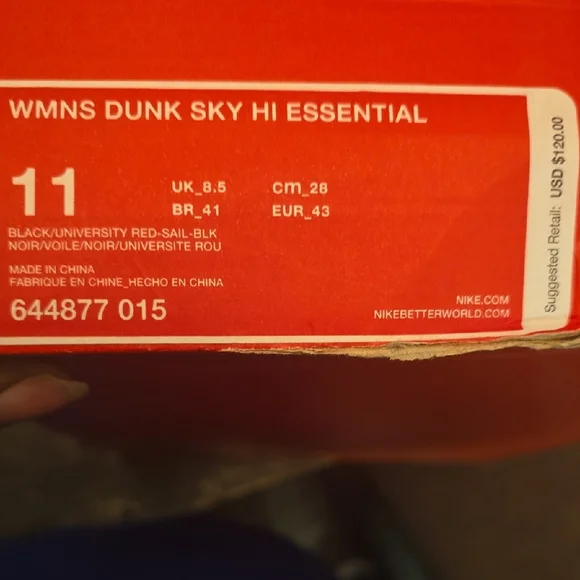 Nike Red and Black Women's Shoes - Picture 5 of 5